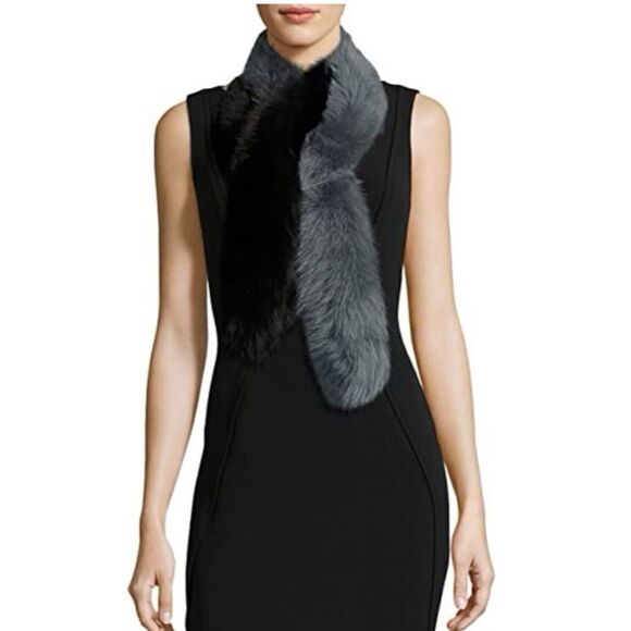 NWT-Charlotte Simone Popsicle Two-Tone Scarf Tail - Picture 2 of 7